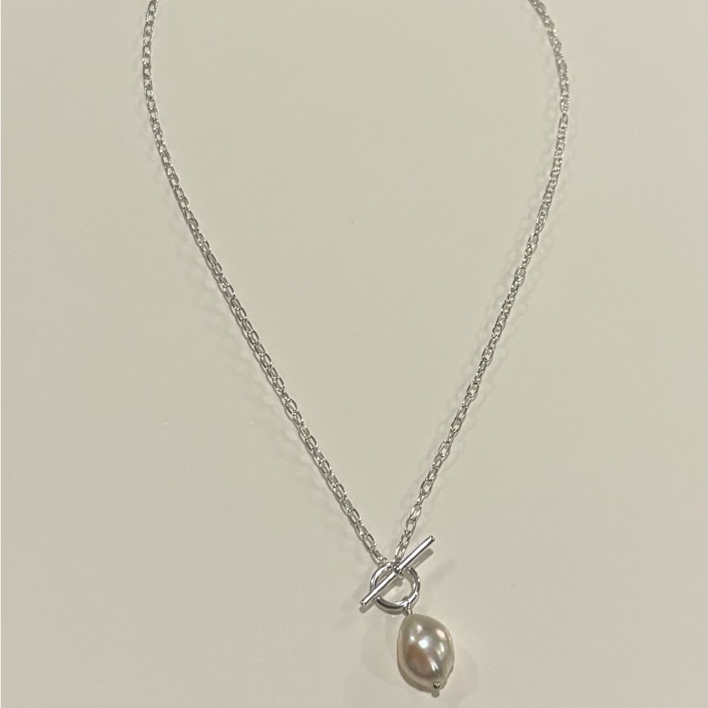 Silpada Silver Necklace with Pearl Pendant